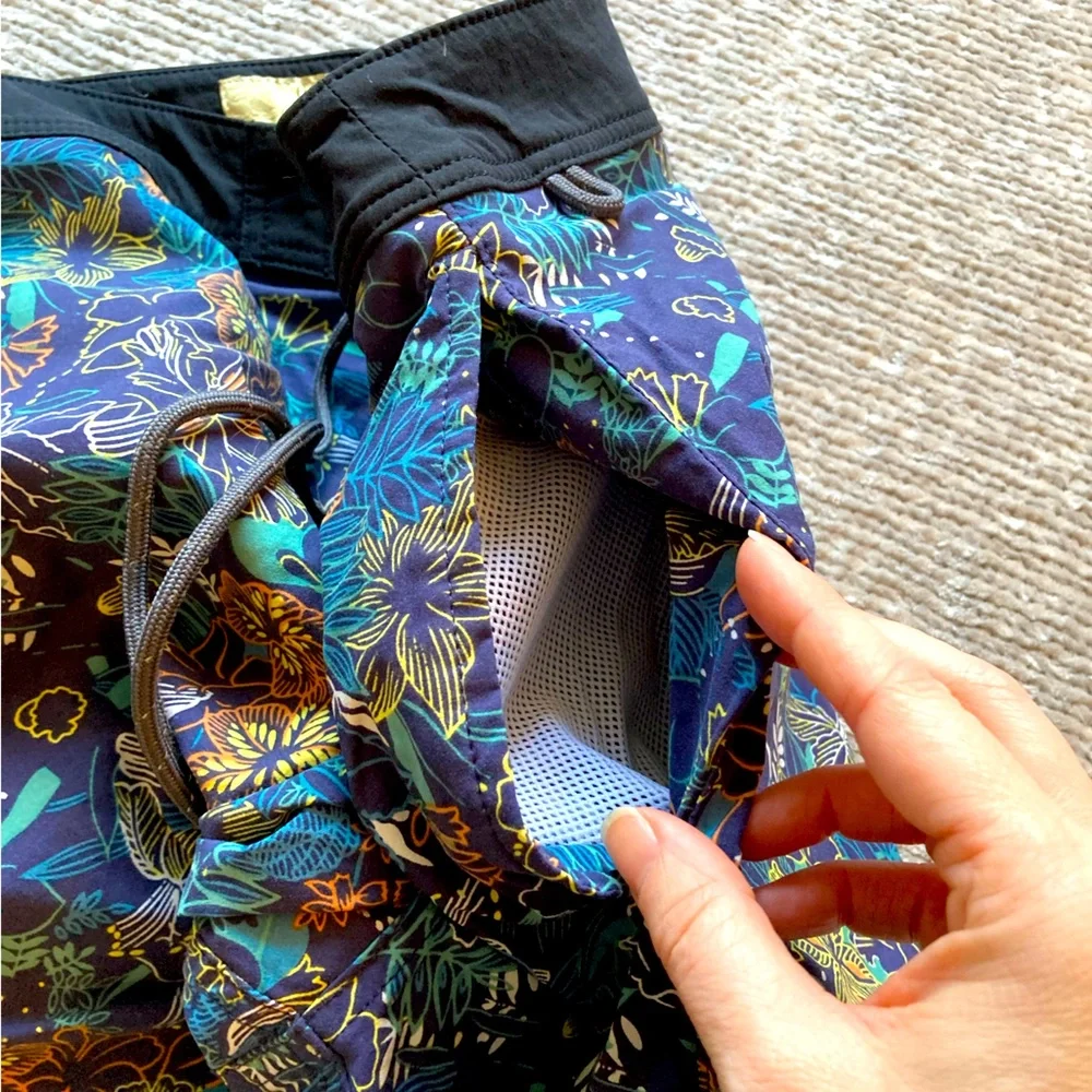 J.Crew Tropical Floral Board Shorts‎ Men’s Medium Blue Swim Trunks
